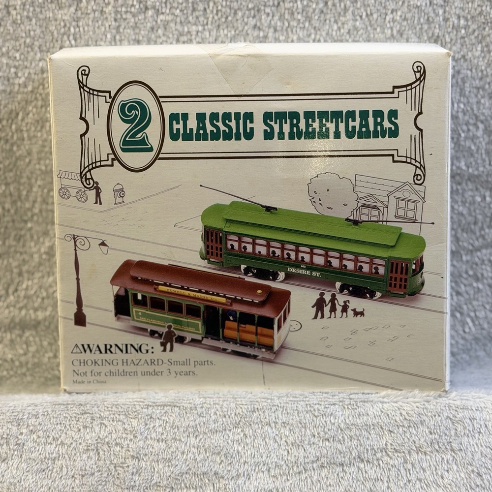 Vintage Reader's Digest 2 Classic Streetcars HO Scale Desire St Powell Mason